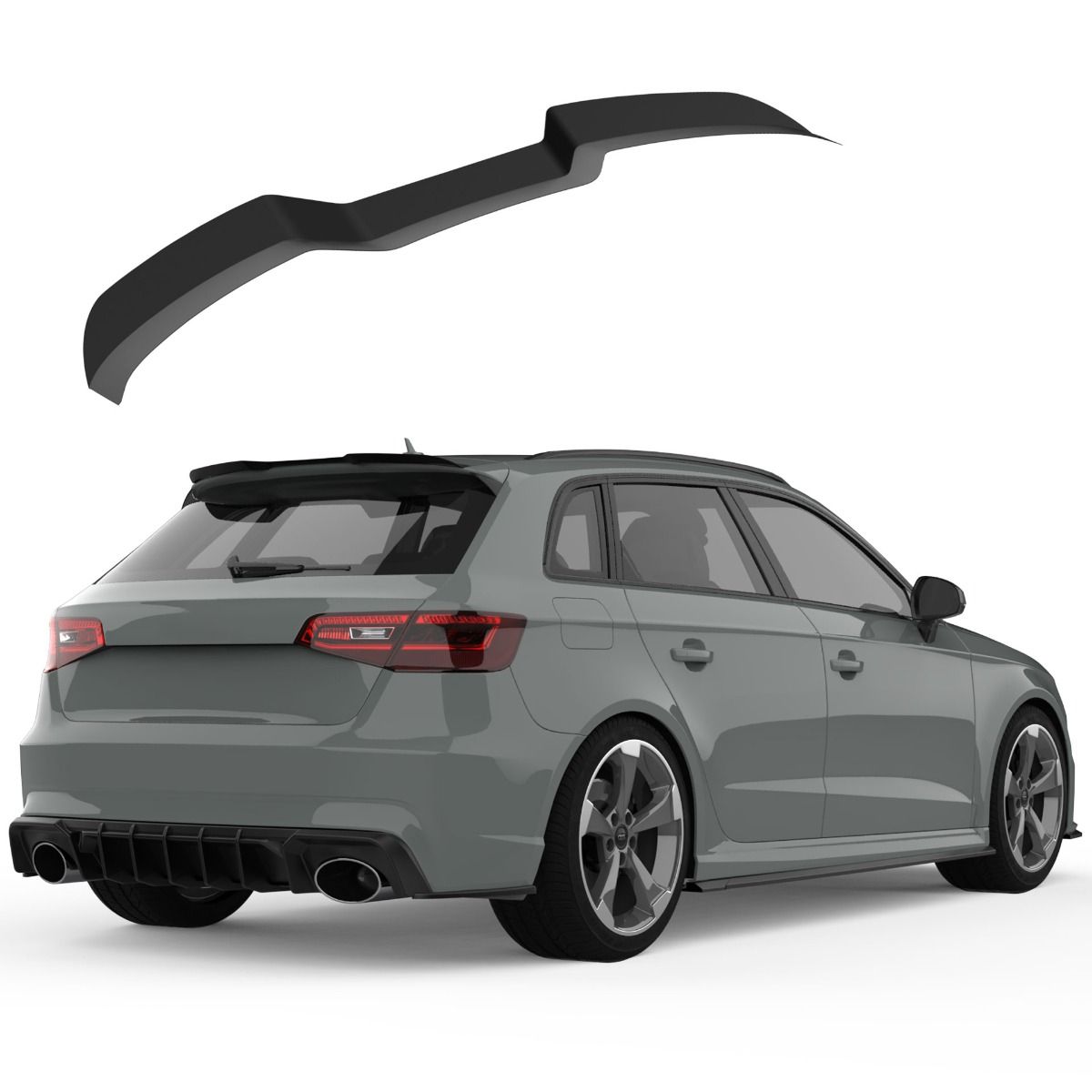 Spoiler Tetto per Audi RS3 8V Sportback 2015-2019 Restyling