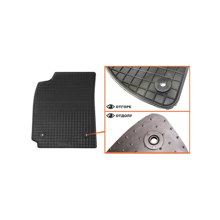 Tappetini in Gomma Specifici Neri per Audi A4 1994-2000, Set 4 Pezzi