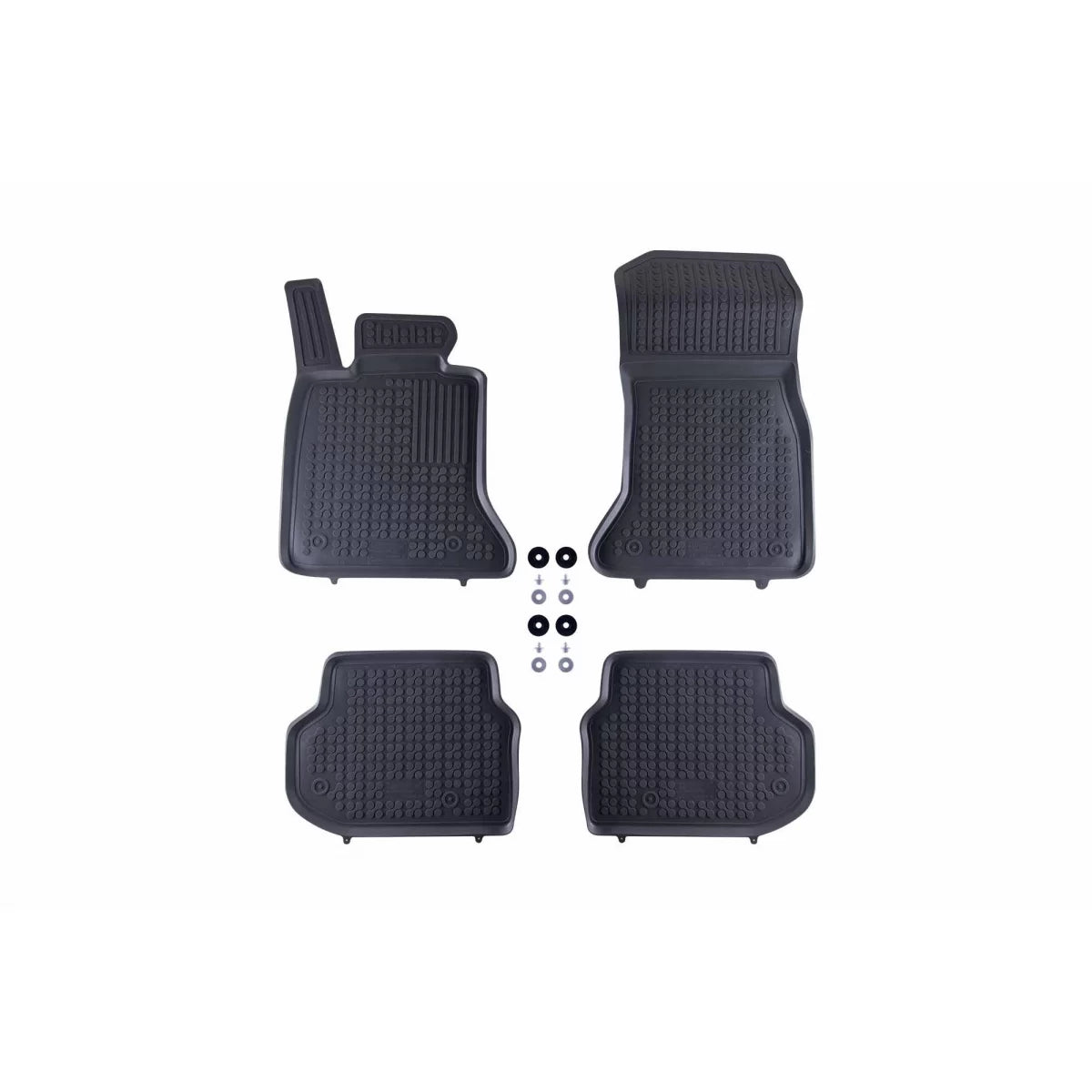 Tappetini in Gomma Specifici Grigi per BMW Serie 5 F10 F11 2010-2013 Set 4 Pezzi