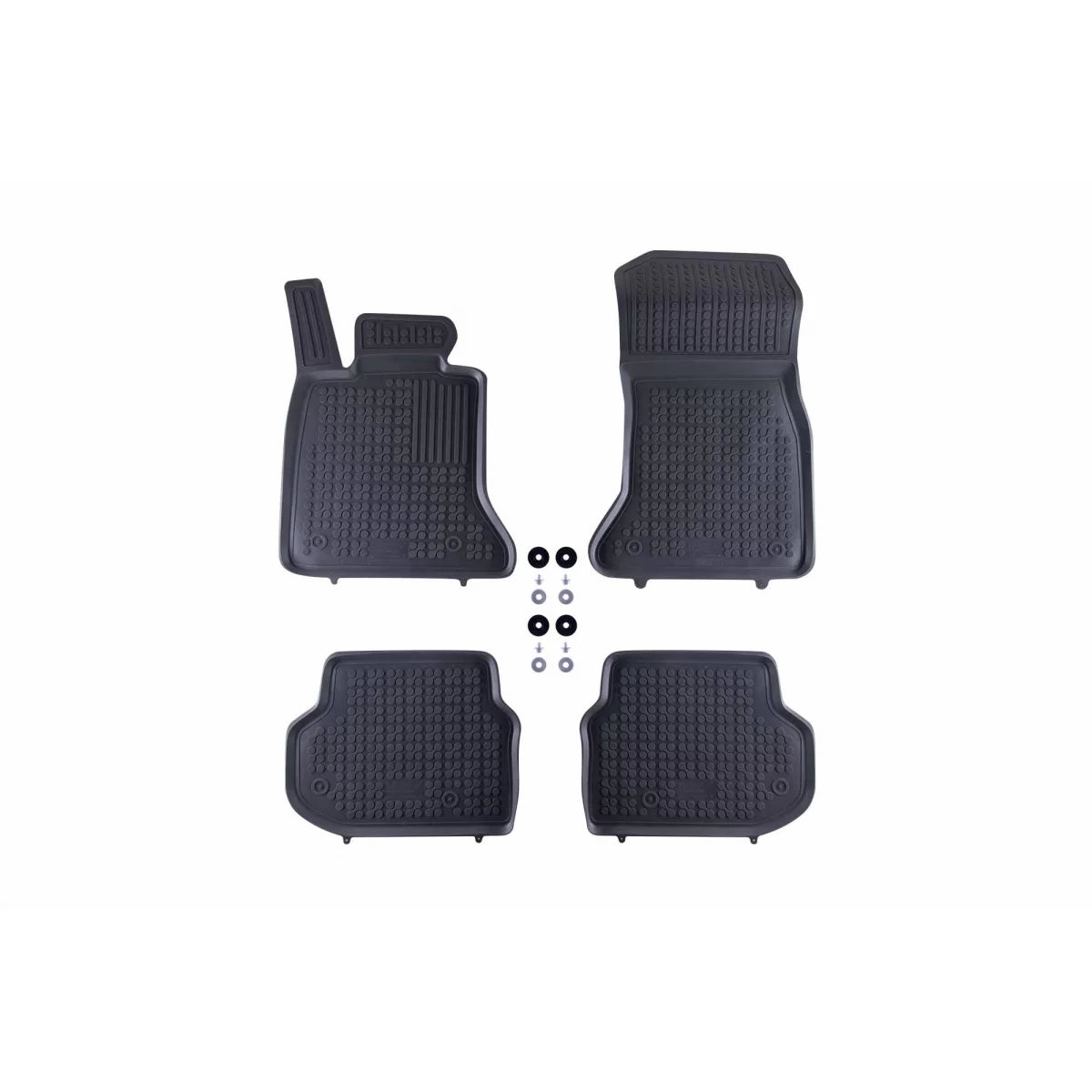 Tappetini in Gomma Specifici Grigi per BMW Serie 5 F10 F11 2010-2013 Set 4 Pezzi