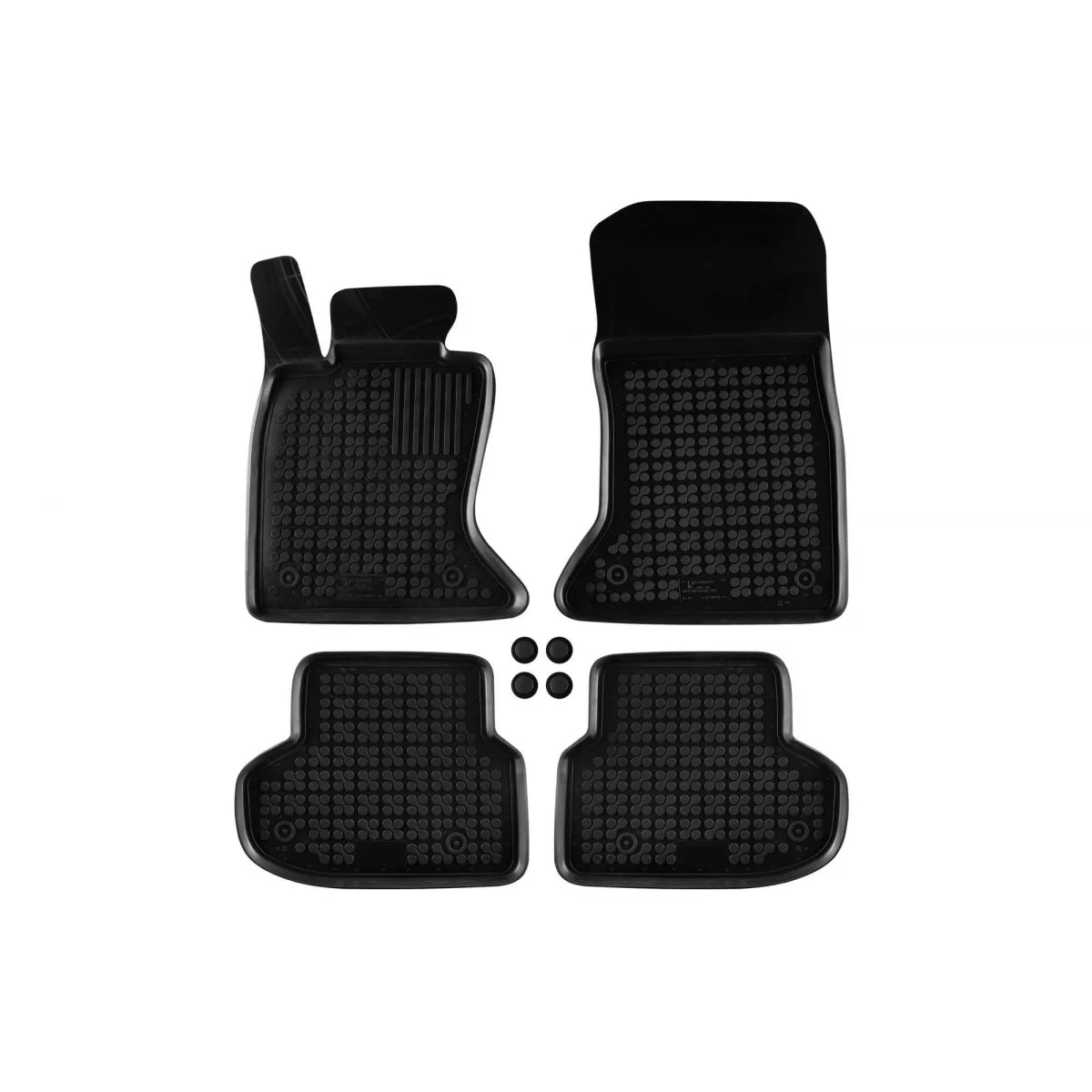 Tappetini in Gomma Specifici Neri 4 Pezzi per BMW Serie 5 F10 F11 2013-2017