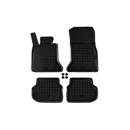 Tappetini in Gomma Specifici Neri per BMW Serie 5 F10 F11 2010-2013, Set 4 Pezzi