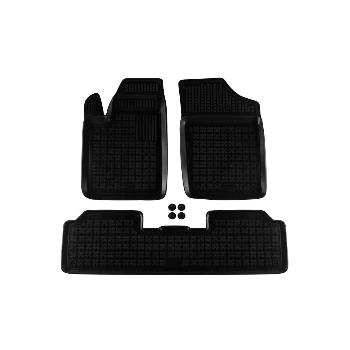 Tappetini in Gomma Specifici Neri 3 Pezzi per Peugeot Partner 1996-2010