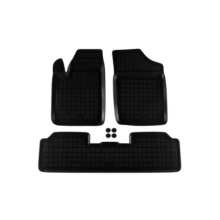 Tappetini in Gomma Specifici Neri 3 Pezzi per Peugeot Partner 1996-2010