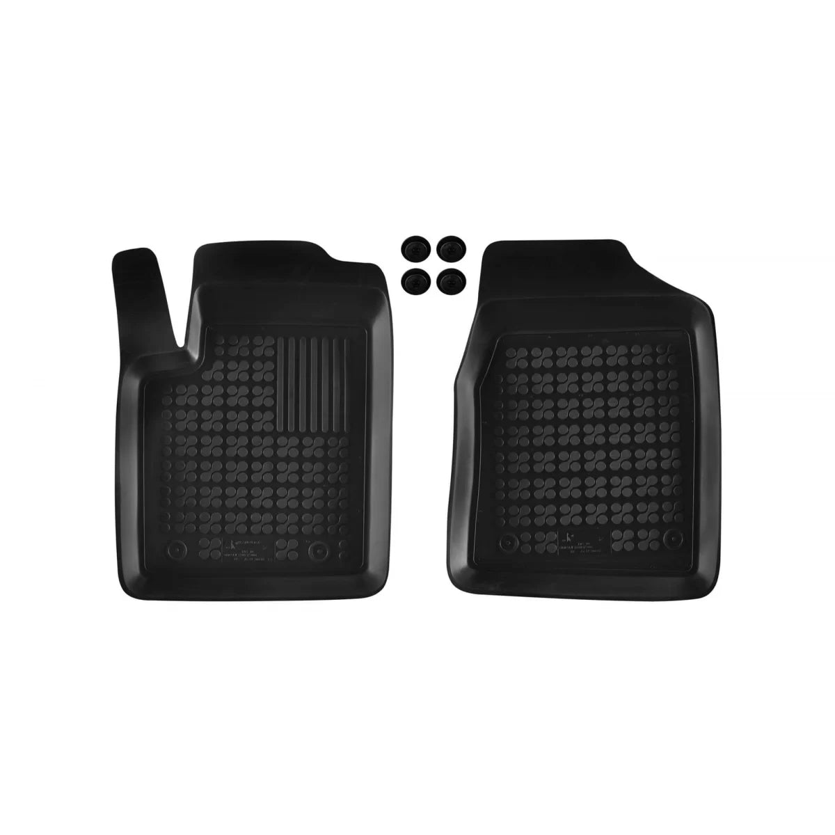 Tappetini in Gomma Specifici Neri per Ford Ka 2008-2016, Set 4 Pezzi
