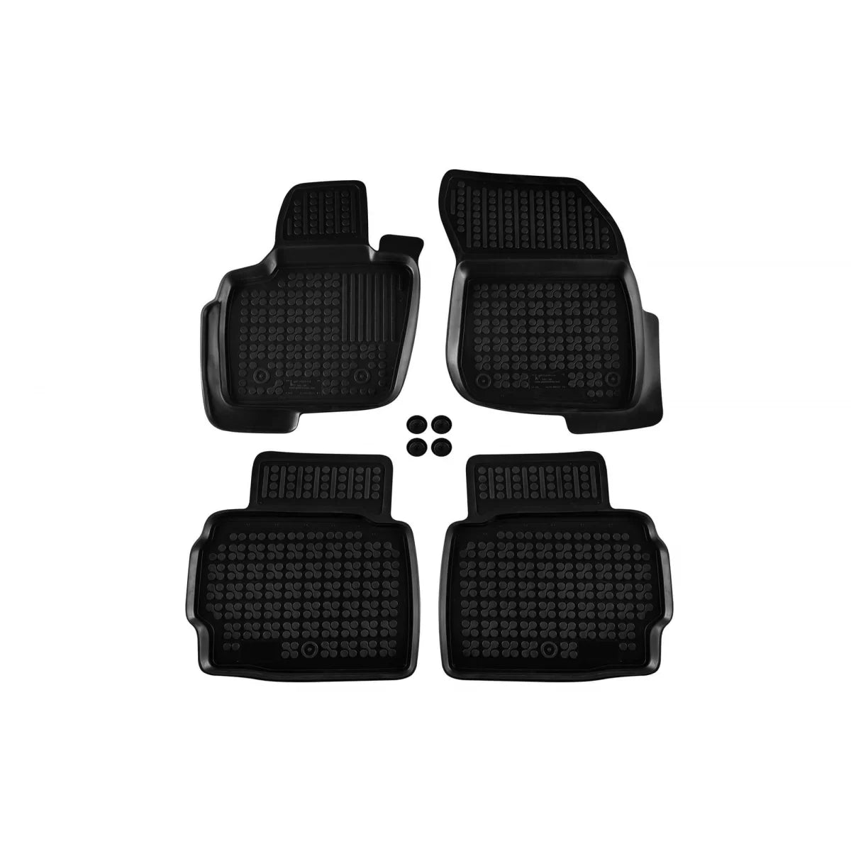Tappetini in Gomma Specifici Neri per Ford Mondeo 2014-2022 Set 4 Pezzi