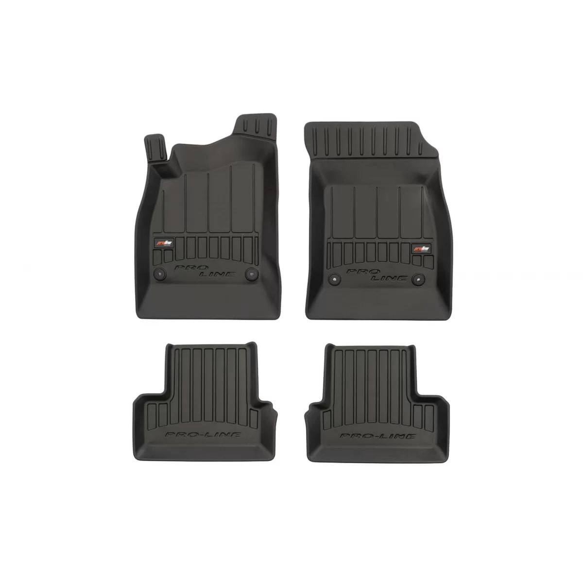 Tappetini Gomma Specifici 4 Pezzi Neri per Opel Astra J 2009-2015