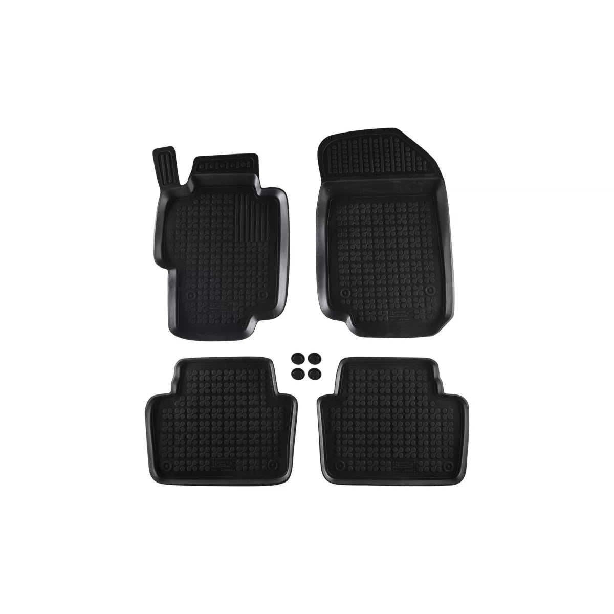 Tappetini in Gomma Specifici Neri 4 Pezzi per Honda Accord 2003-2008