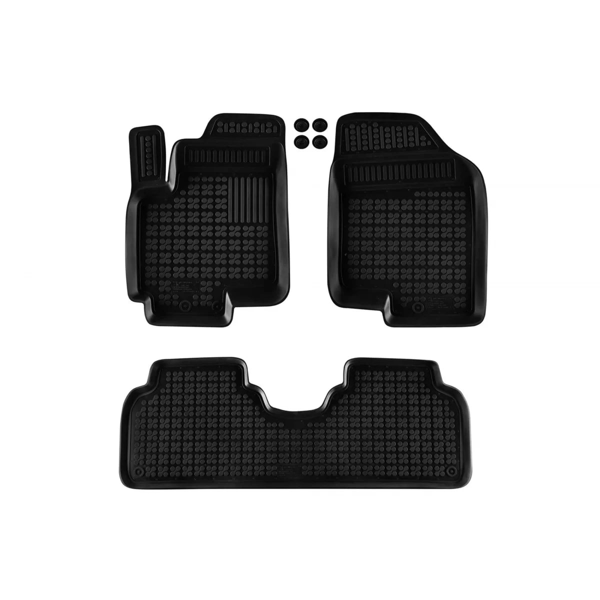 Tappetini in Gomma Specifici Neri 3 Pezzi per Hyundai IX20 2009-2018
