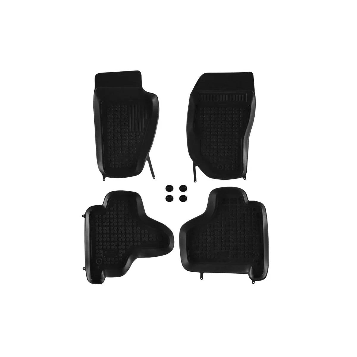 Tappetini in Gomma Specifici Neri 4 Pezzi per Jeep Cherokee KK 2007-2012