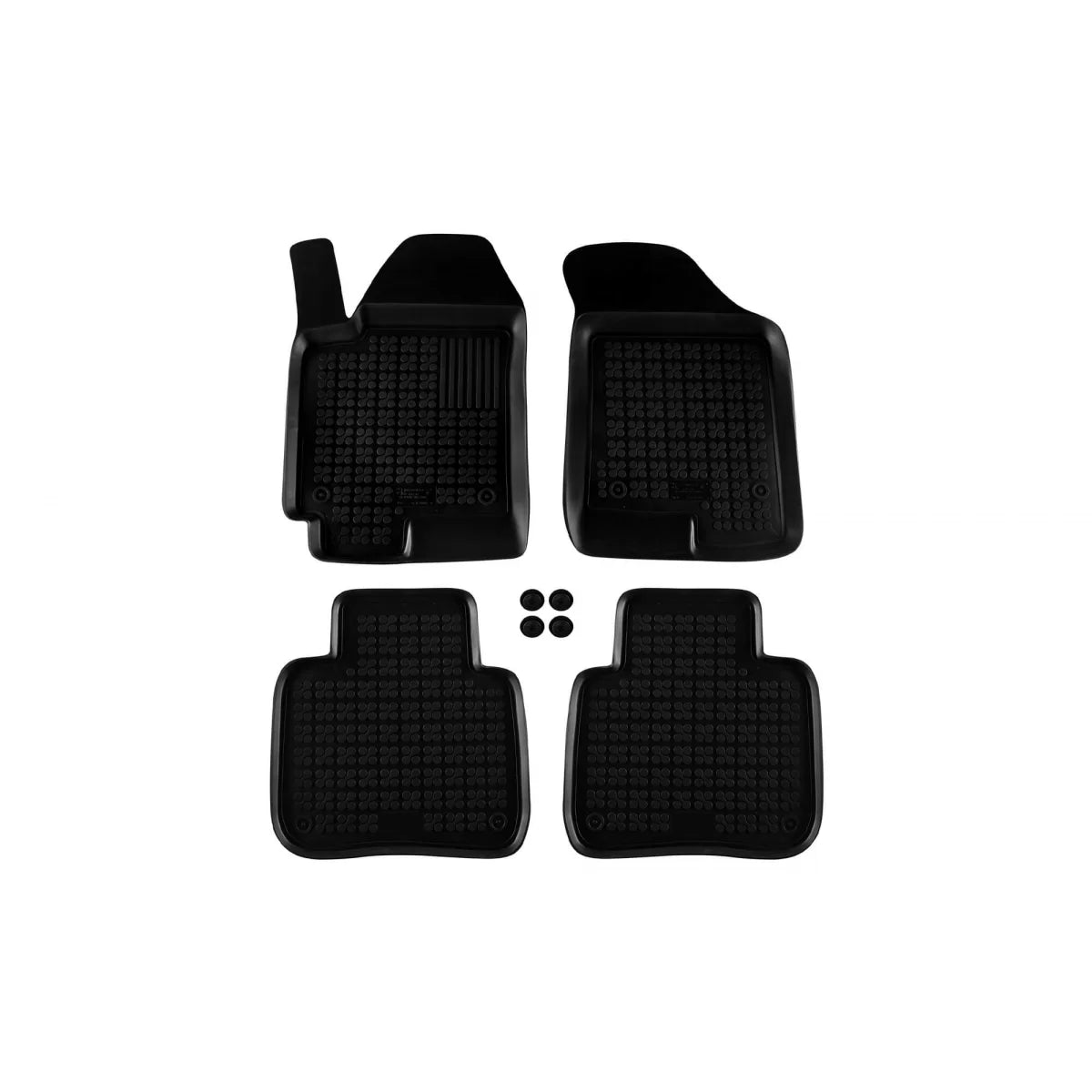 Tappetini in Gomma Specifici per Kia Cerato 2004-2008, Set 4 Pezzi, Neri