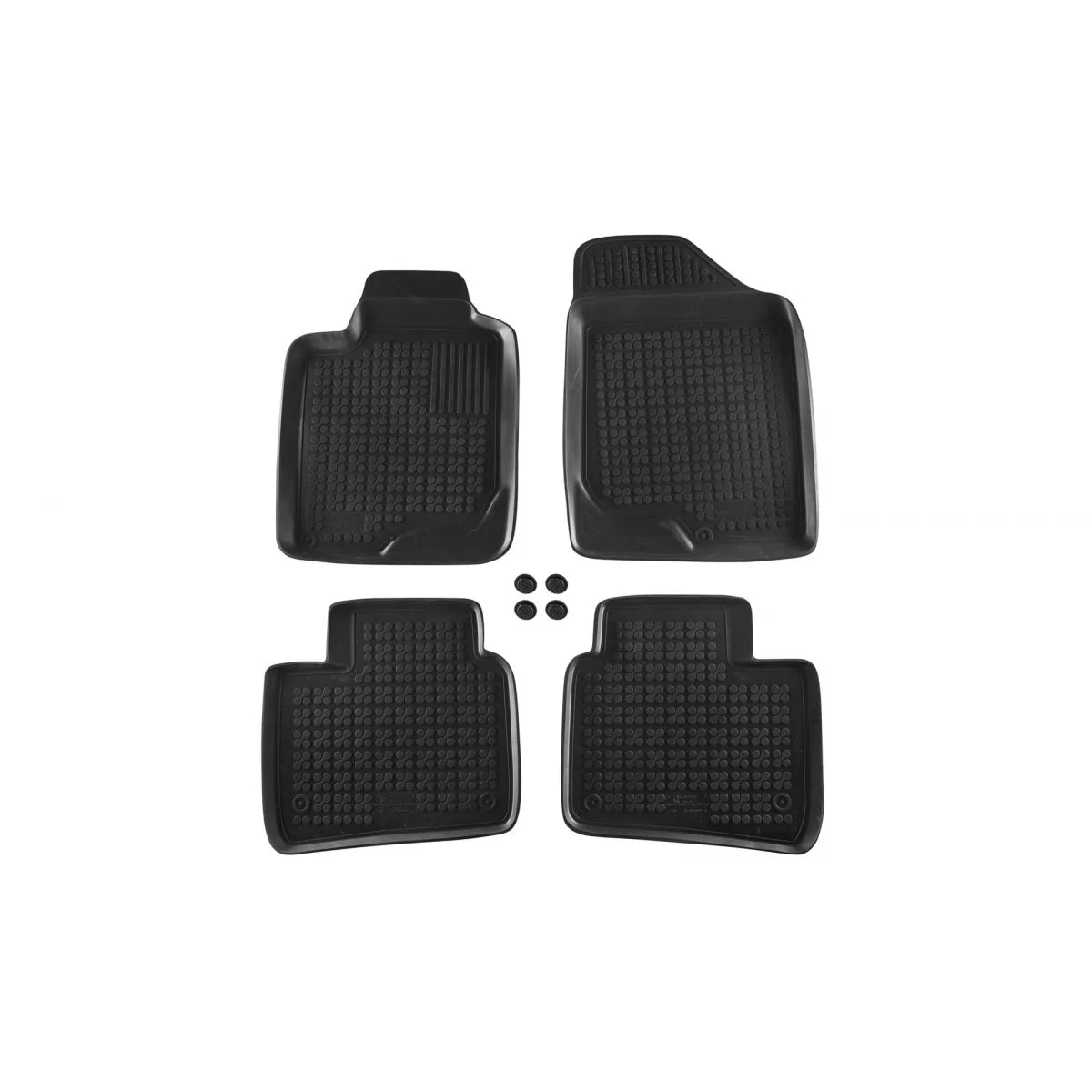 Tappetini in Gomma Specifici Neri per Kia Optima 2010-2015, Set 4 Pezzi