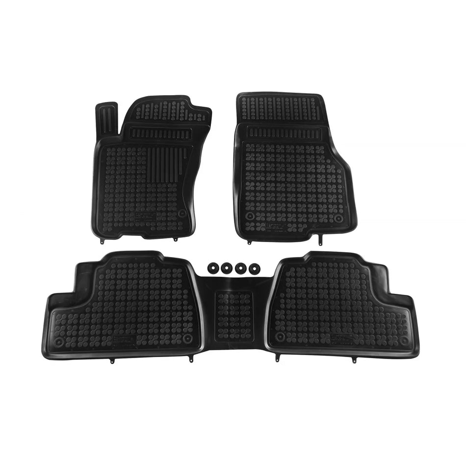 Tappetini in Gomma Specifici per Mercedes ML W163 1998-2005, Set 3 Pezzi, Neri