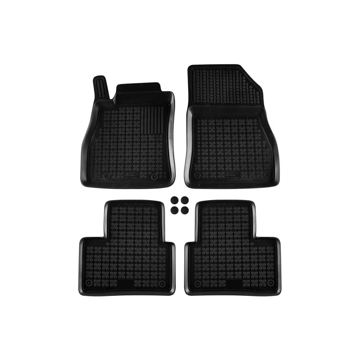 Tappetini in Gomma Specifici Neri per Nissan Juke 2010-2019, Set 4 Pezzi