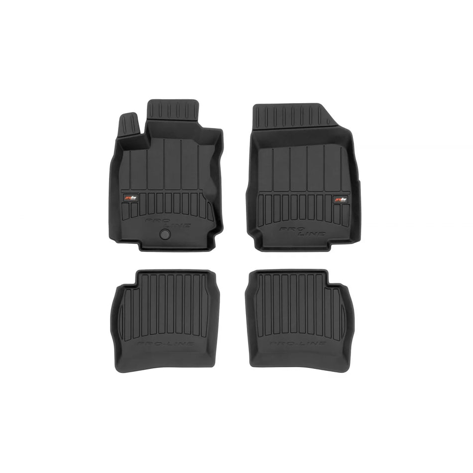 Tappetini Gomma Specifici 4 Pezzi Neri per Nissan Note 2006-2012