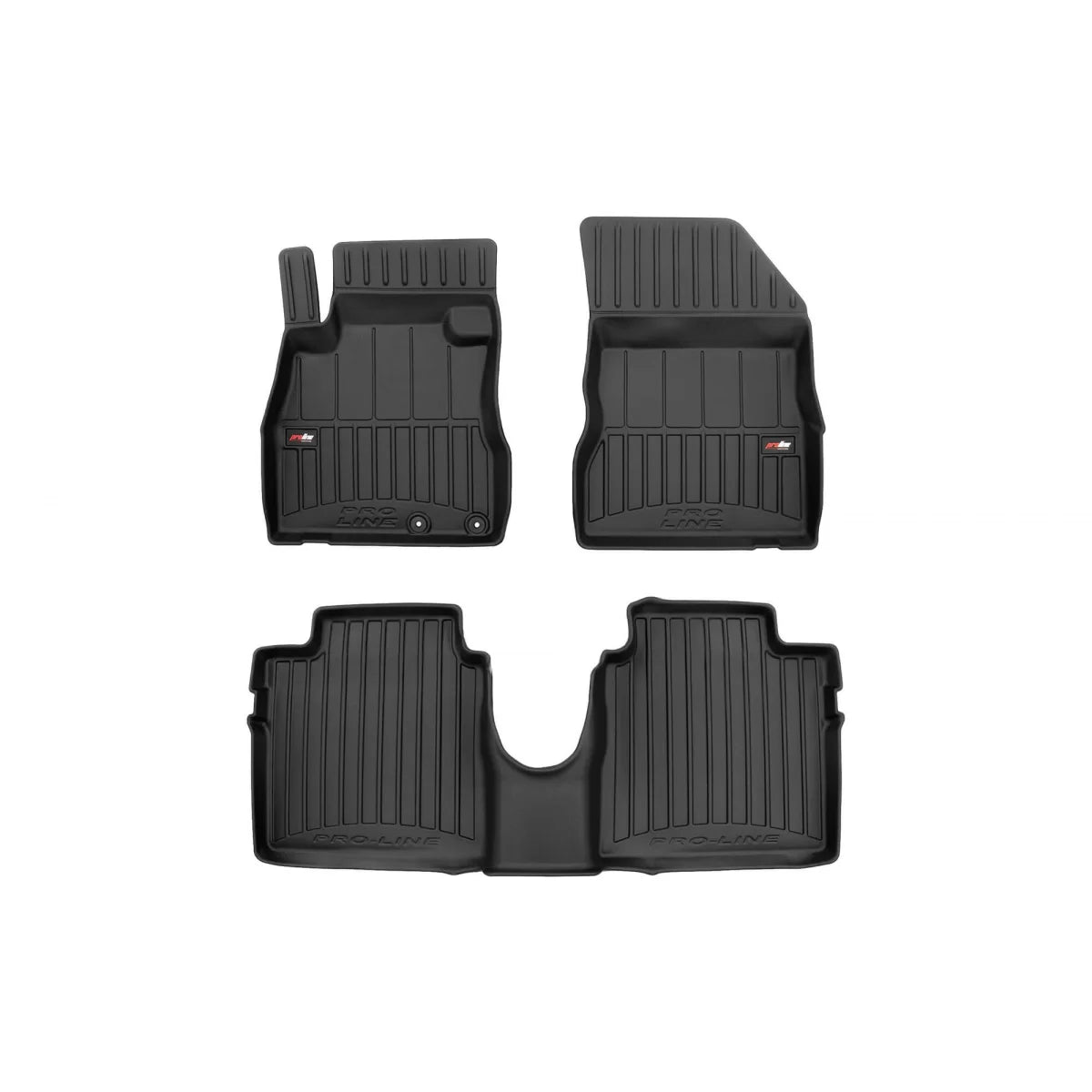 Tappetini Gomma Specifici 3 Pezzi Neri per Nissan Note 2012-2017