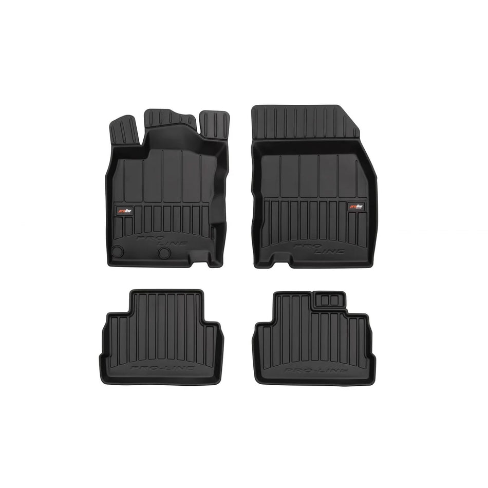 Tappeti Gomma Specifici 4 Pezzi Neri per Nissan Qashqai 2013-2021