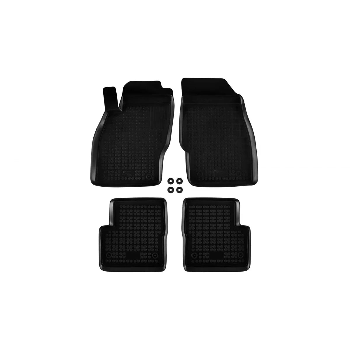 Tappetini in Gomma Specifici Neri per Opel Corsa D 2006-2014, Set 4 Pezzi