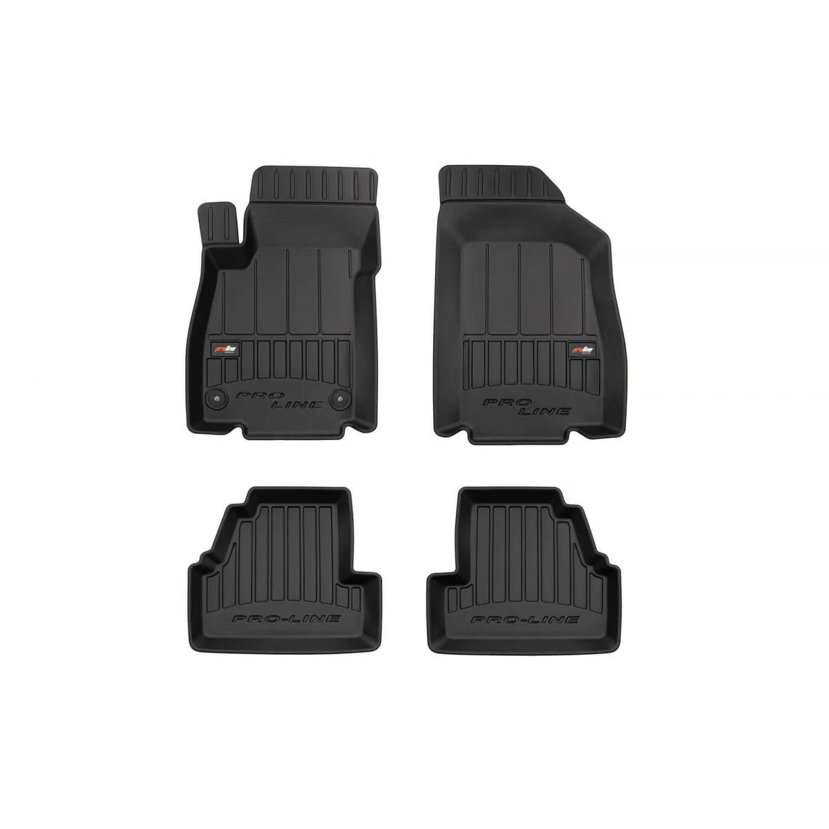 Tappetini Gomma Specifici 4 Pezzi Neri per Opel Mokka X 2013-2019