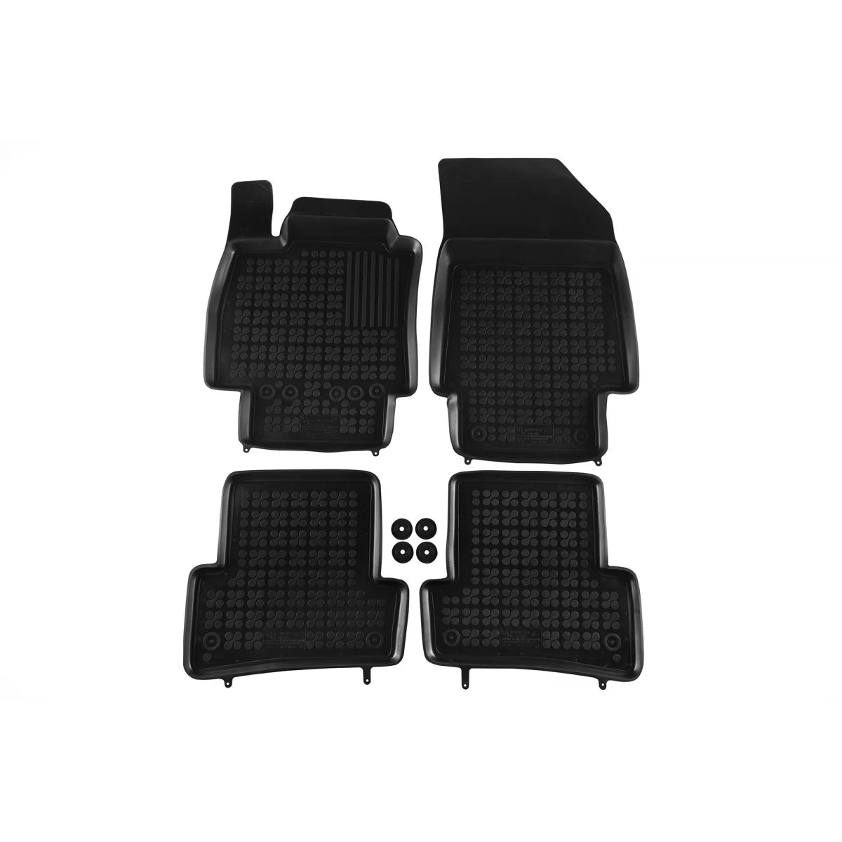 Tappetini in Gomma Specifici 4 Pezzi Neri per Renault Clio 2005-2019