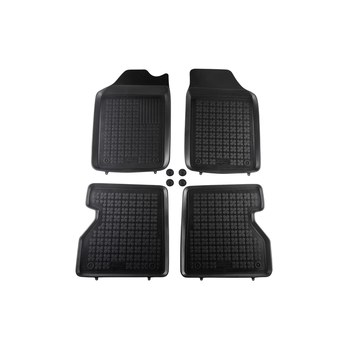 Tappetini in Gomma Specifici Neri 4 Pezzi per Renault Kangoo 1998-2008