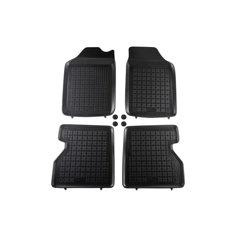 Tappetini in Gomma Specifici Neri 4 Pezzi per Renault Kangoo 1998-2008