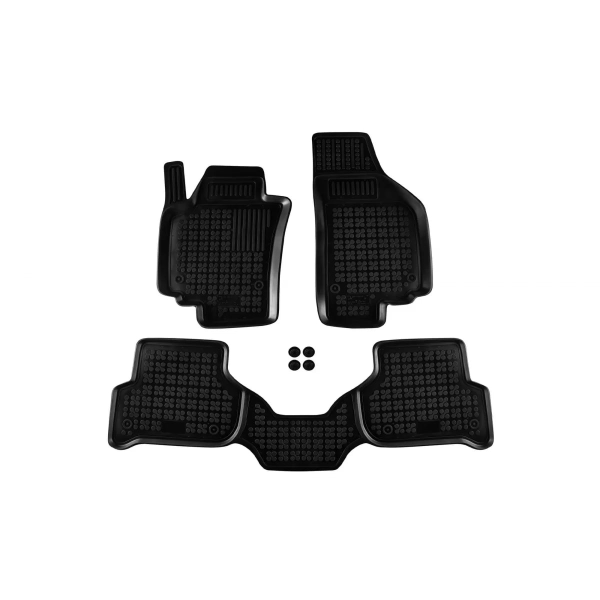 Tappetini in Gomma Specifici Neri per Seat Altea XL 2006-2015, Set 3 Pezzi