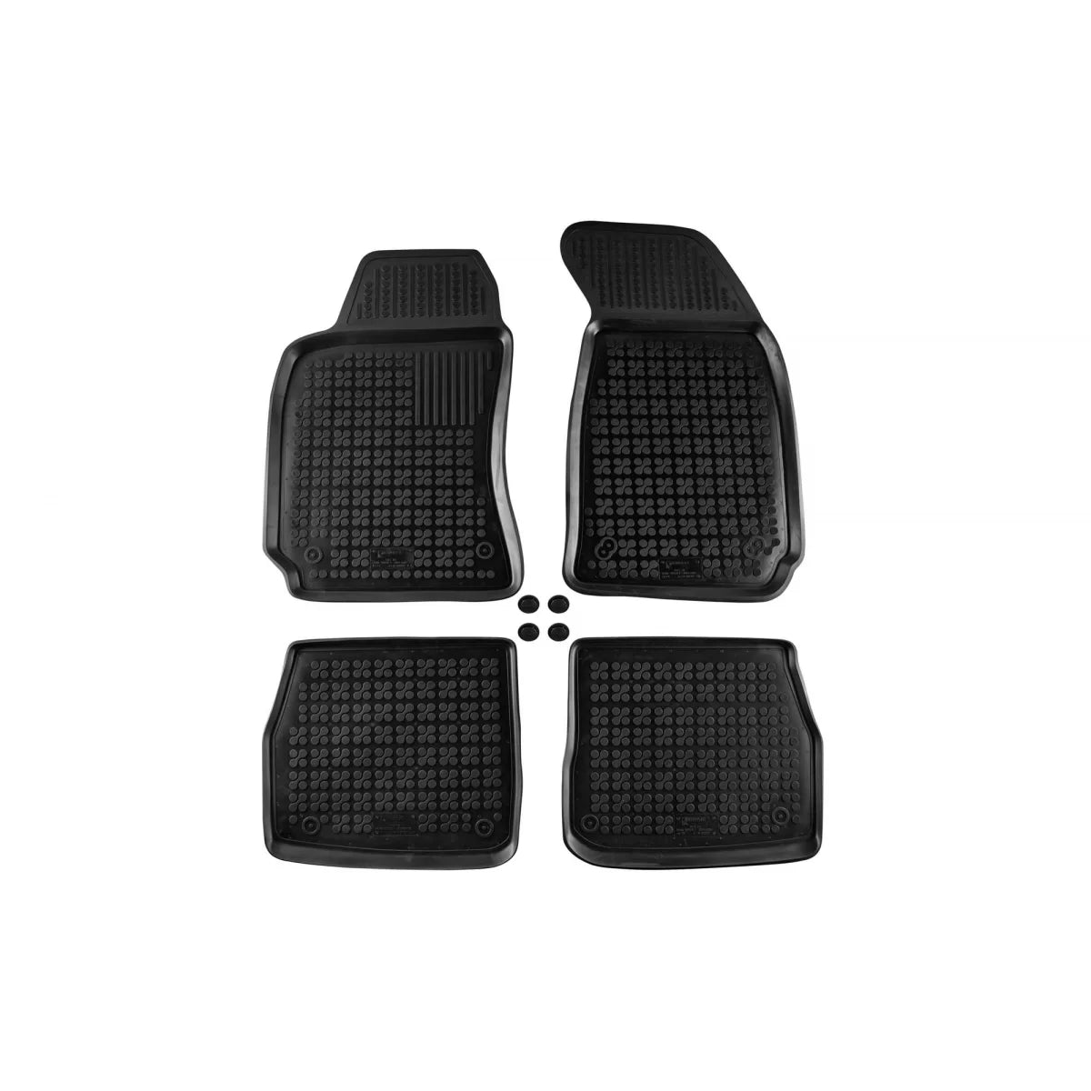 Tappetini in Gomma Specifici Neri per Skoda Superb 2001-2008, 4 Pezzi