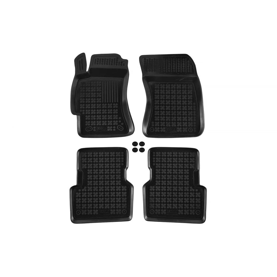 Tappetini in Gomma Specifici Neri 4 Pezzi per Subaru Forester 2002-2008