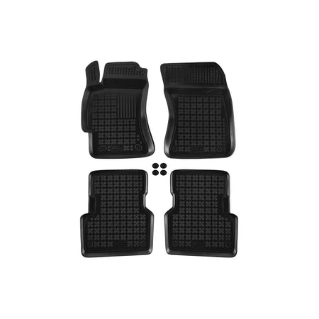 Tappetini in Gomma Specifici Neri 4 Pezzi per Subaru Forester 2002-2008