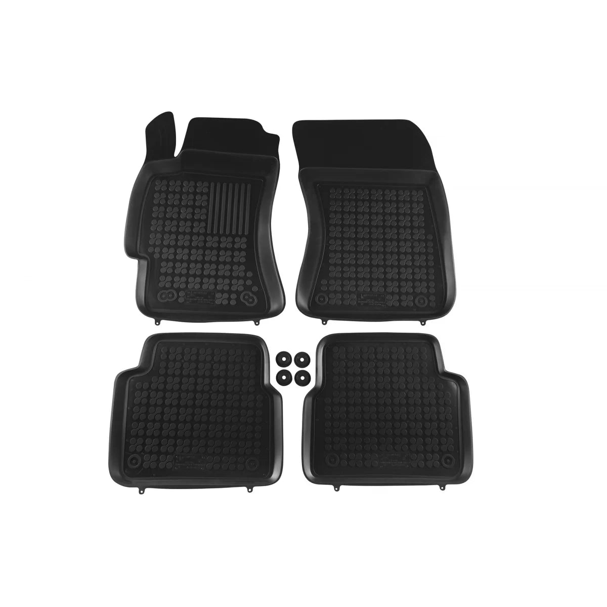 Tappetini in Gomma Specifici Neri 4 Pezzi per Subaru Forester 2008-2013