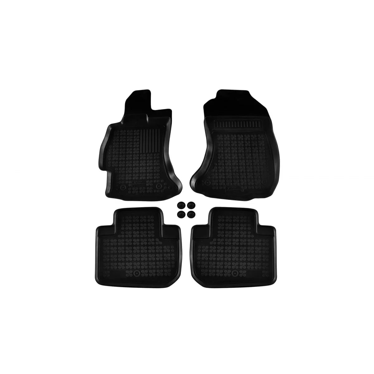 Tappetini in Gomma Specifici Neri 4 Pezzi per Subaru Forester 2012-2018
