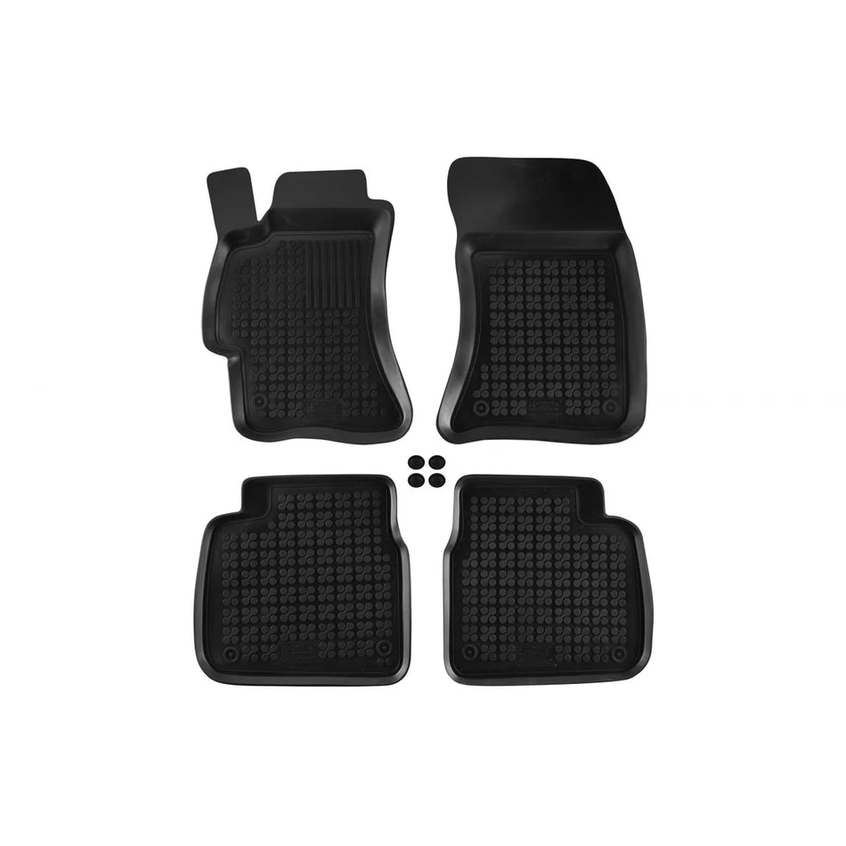 Tappetini in Gomma Specifici Neri 4 Pezzi per Subaru Legacy 2003-2009