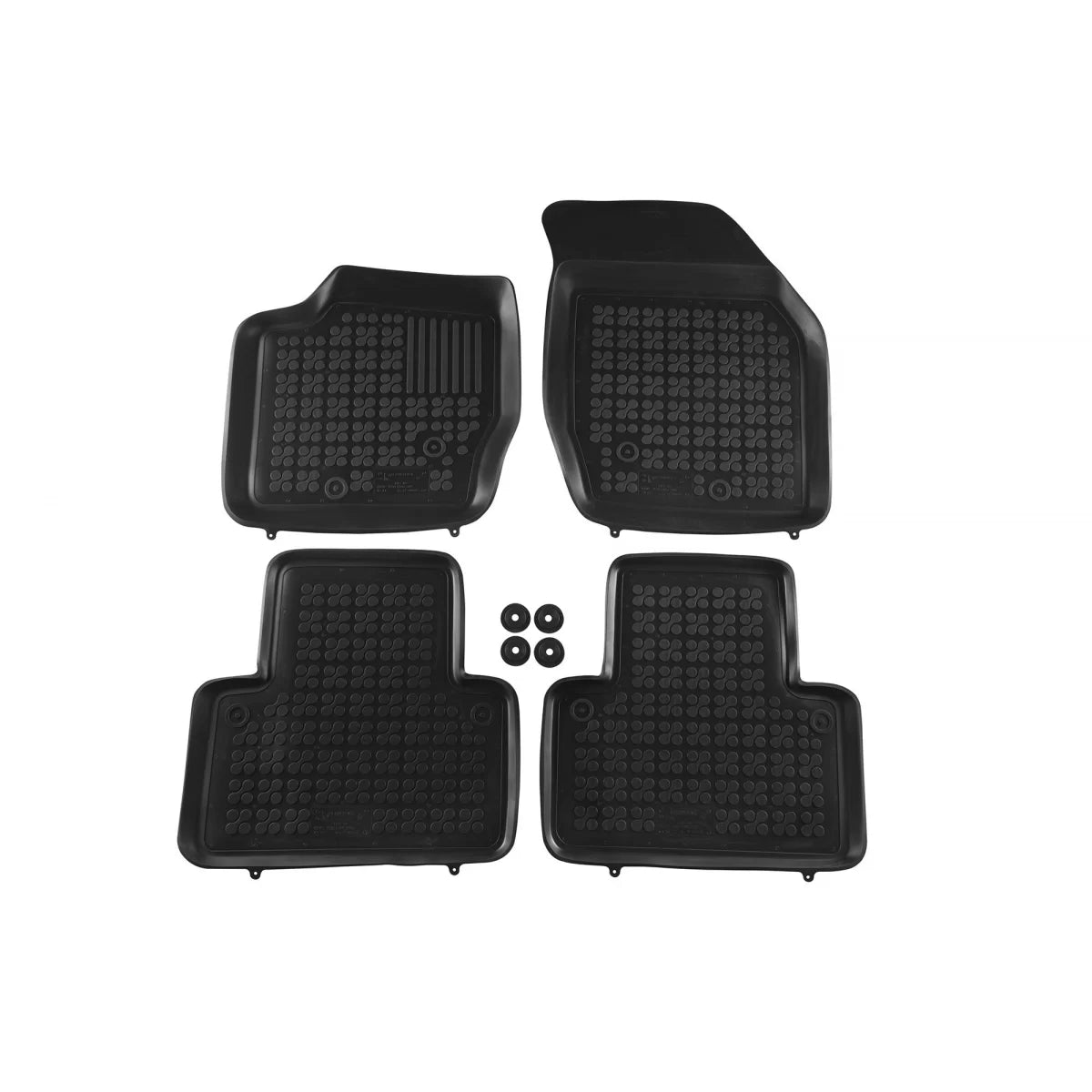 Tappetini in Gomma Specifici Neri per Volvo XC90 2002-2014, Set 4 Pezzi