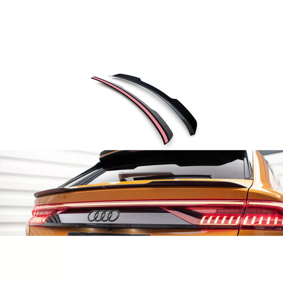 Spoiler Posteriore Nero Lucido Versione 2 S-line per Audi Q8 S-line dal 2018