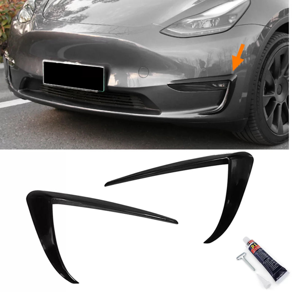 Fendinebbia Spoiler Surround Nero Lucido per Tesla Model 3