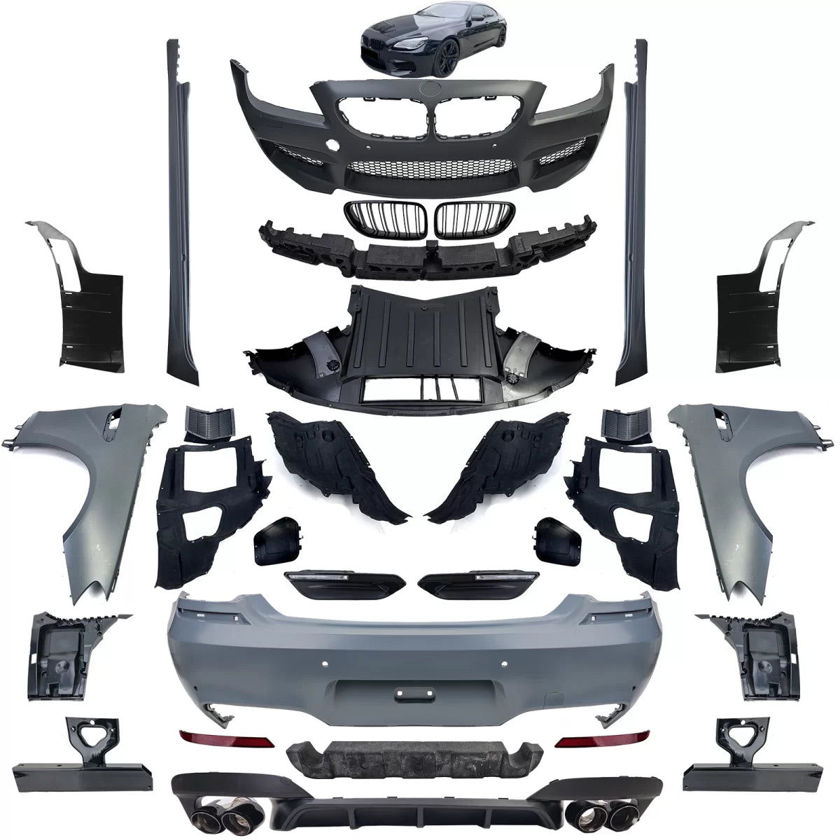 Minigonne Laterali Sport per BMW Serie 6 Gran Coupe F06
