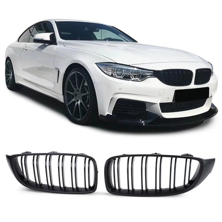 Griglia Doppia Sportiva Opaca Anteriore per BMW Serie 4 F32 F33 F36