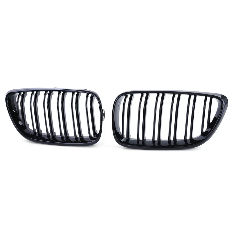 Griglia Anteriore Sportiva Doppia Lamella Lucida per BMW Serie 2 F22 F23 14-21