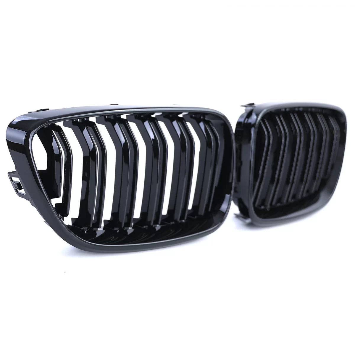 Griglia Anteriore Sportiva Doppia Lamella Lucida per BMW Serie 2 F22 F23 14-21