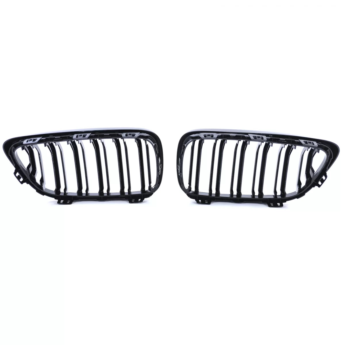 Griglia Anteriore Sportiva Doppia Lamella Lucida per BMW Serie 2 F22 F23 14-21