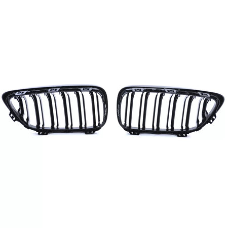 Griglia Anteriore Sportiva Doppia Lamella Lucida per BMW Serie 2 F22 F23 14-21