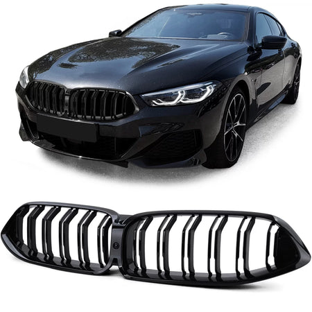 Griglia Sportiva Doppia Lamella Lucida per BMW Serie 8 G14 G15 G16