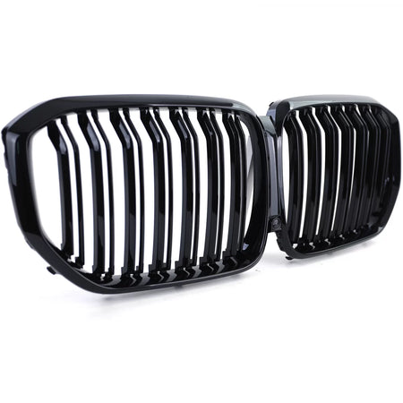 Griglia Sportiva Doppia Lamella Lucida per BMW X5 G05 dal 18