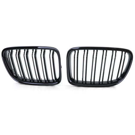 Griglia Sportiva Doppia Lamella Lucida Anteriore per BMW X1 E84 09-15