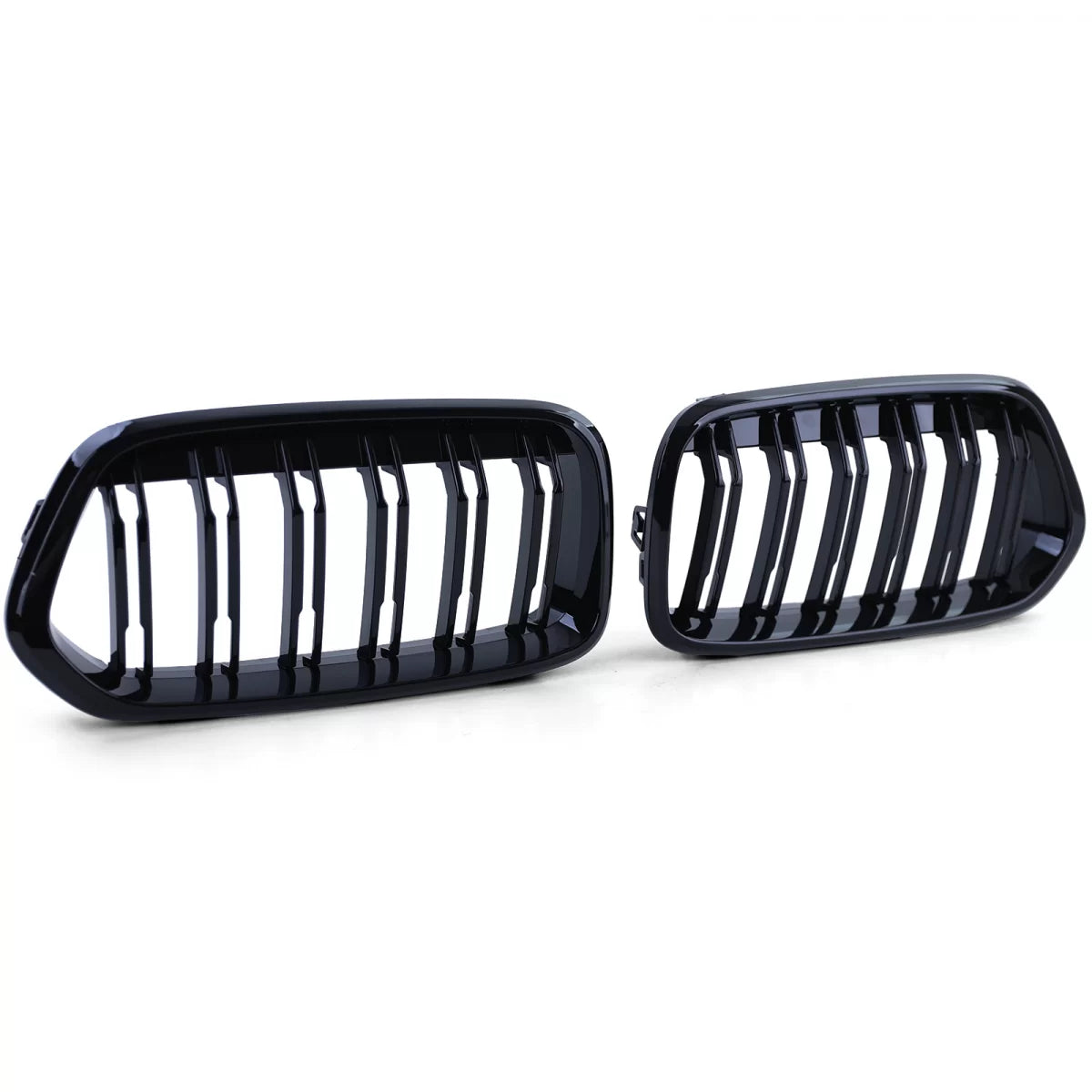Griglia Sportiva Doppia Alette Lucida Anteriore per BMW X2 F39 dal 18