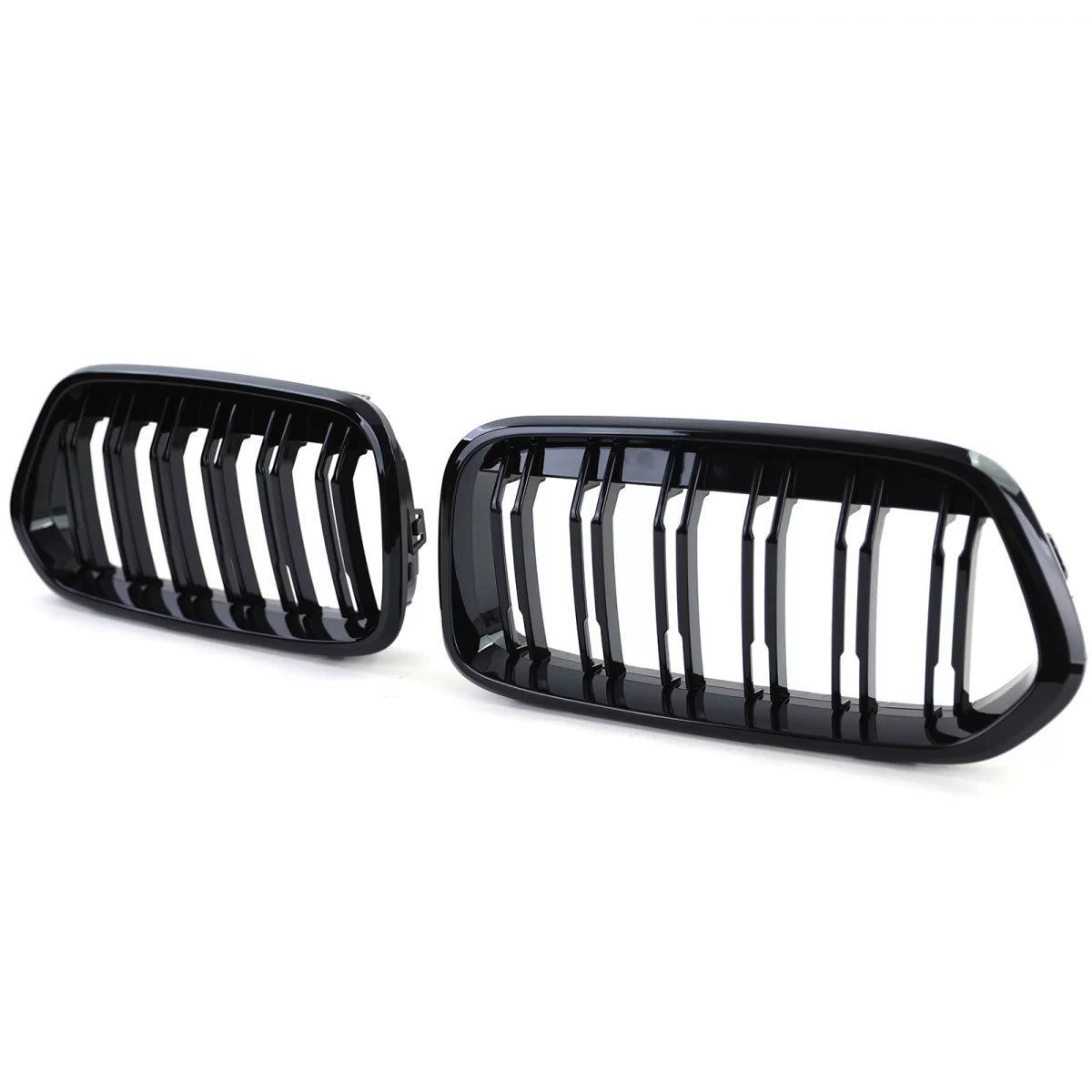 Griglia Sportiva Doppia Alette Lucida Anteriore per BMW X2 F39 dal 18