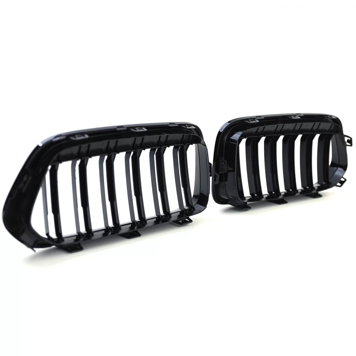 Griglia Sportiva Doppia Alette Lucida Anteriore per BMW X2 F39 dal 18