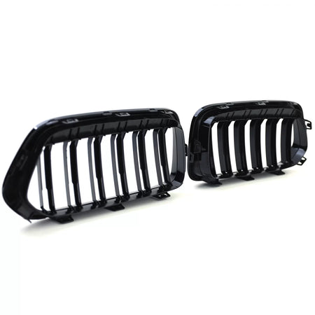 Griglia Sportiva Doppia Alette Lucida Anteriore per BMW X2 F39 dal 18