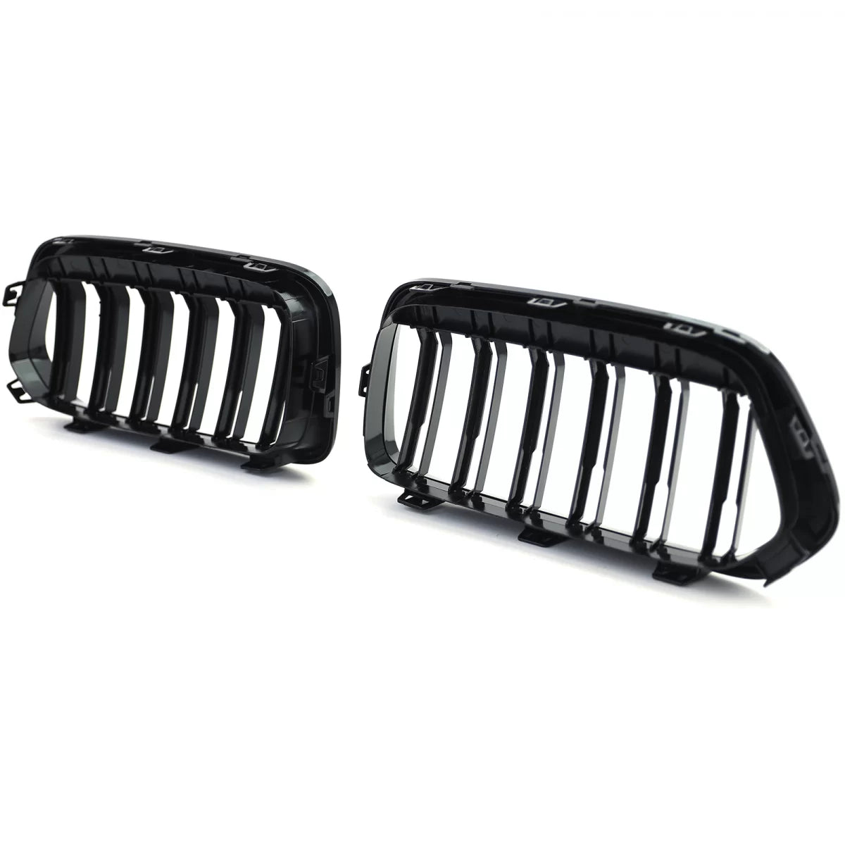 Griglia Sportiva Doppia Alette Lucida Anteriore per BMW X2 F39 dal 18